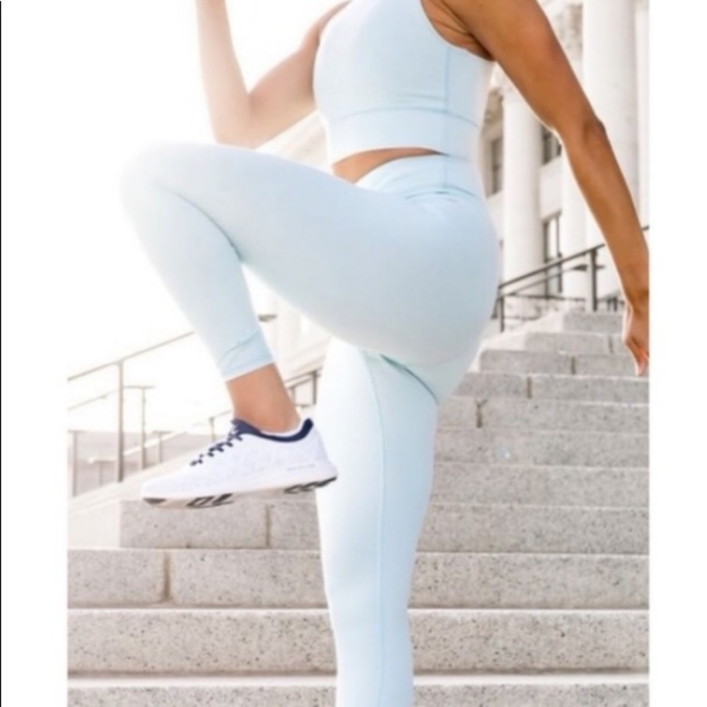 NEVER WORN IVL Collective
Sky blue glitter legging